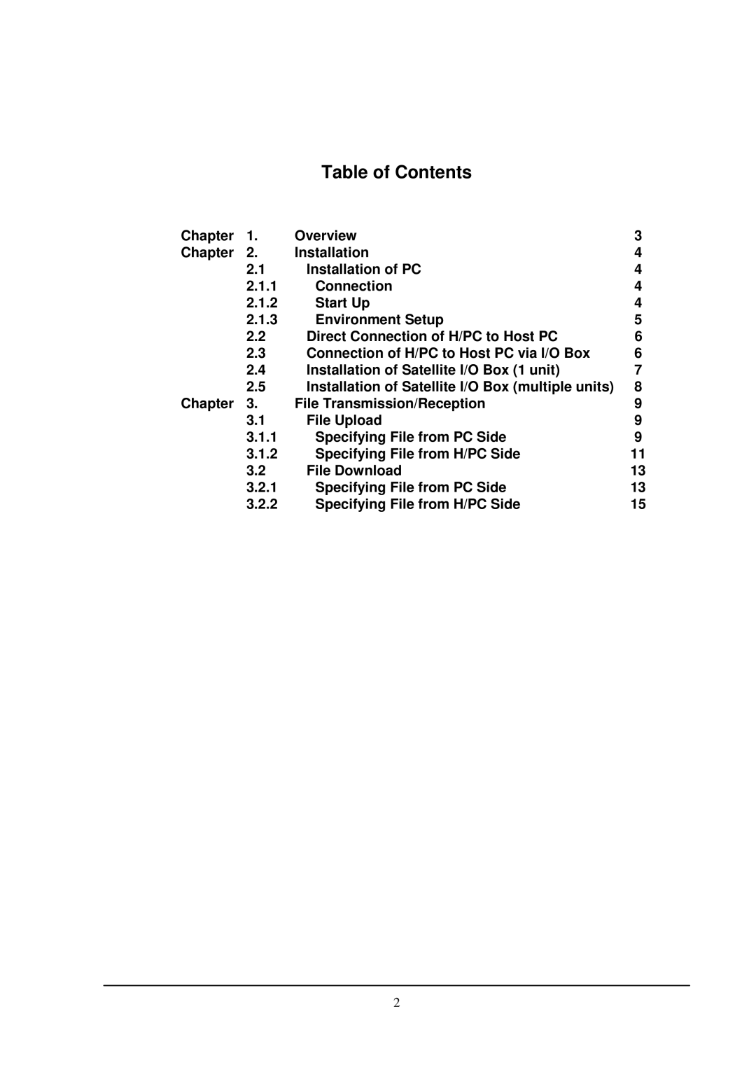 Casio PA-2500 manual Table of Contents 