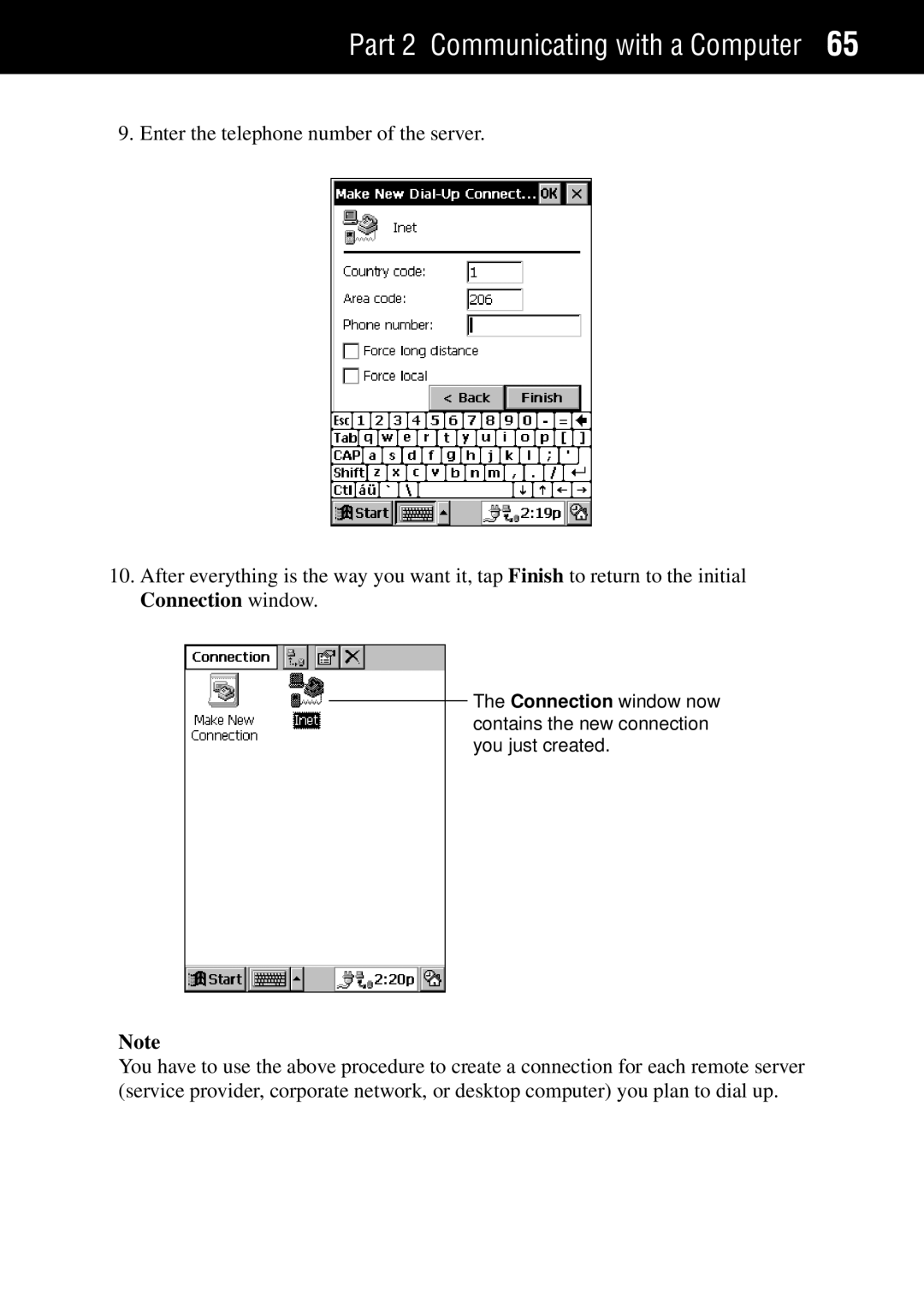 Casio Palm-size PC manual Part 2 Communicating with a Computer 