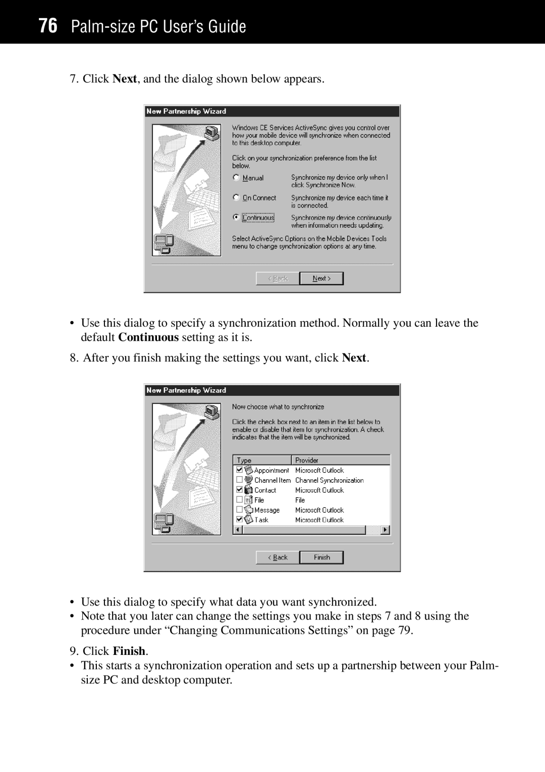 Casio manual Palm-size PC User’s Guide 