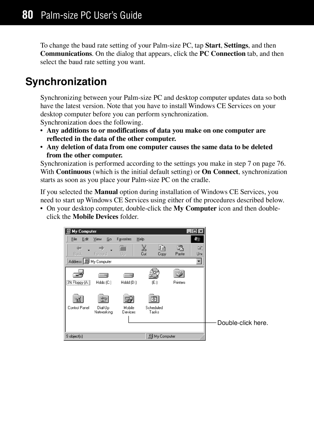 Casio Palm-size PC manual Synchronization 