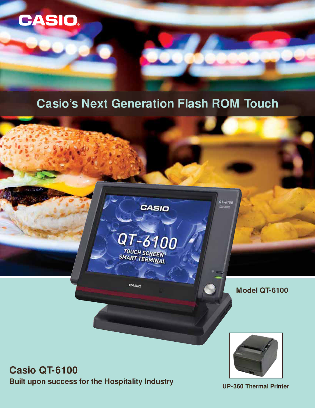 Casio QT-6100 manual Casio’s Next Generation Flash ROM Touch 