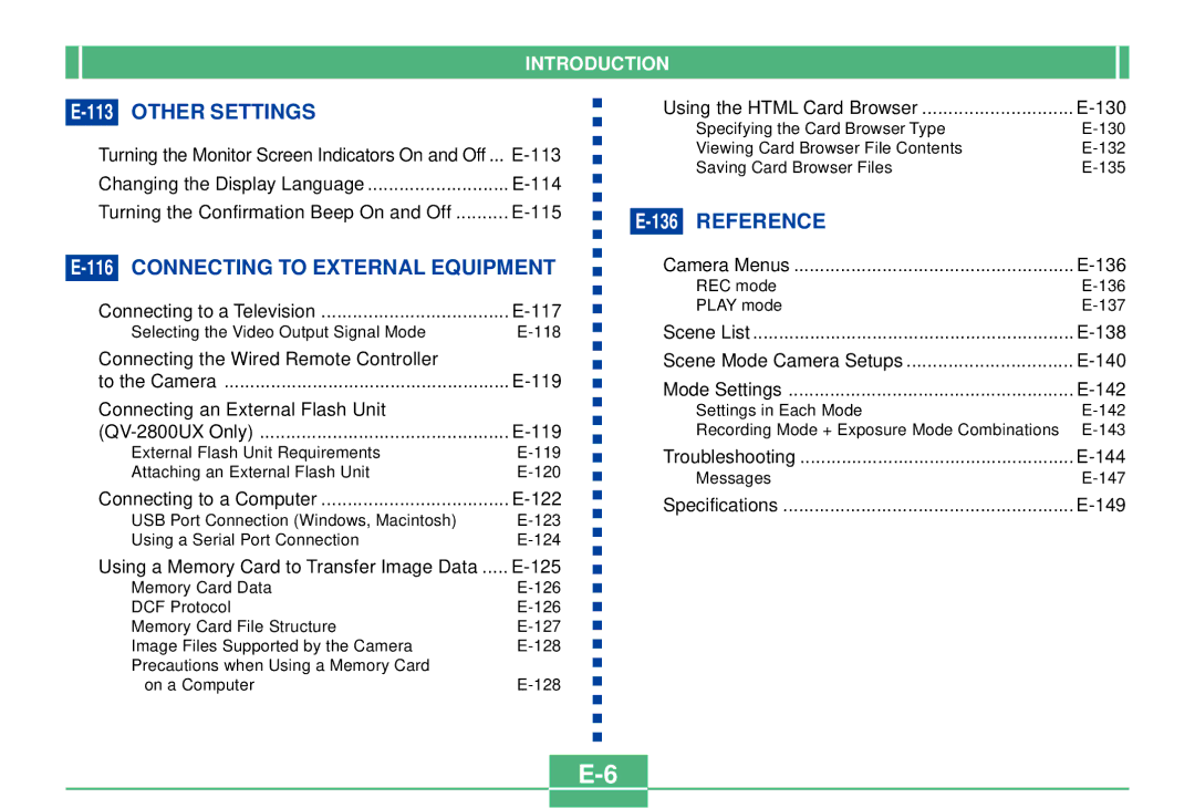 Casio QV-2300UX manual 113OTHER Settings 