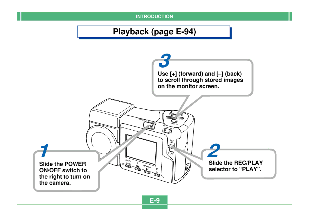 Casio QV-2300UX manual Playback page E-94 