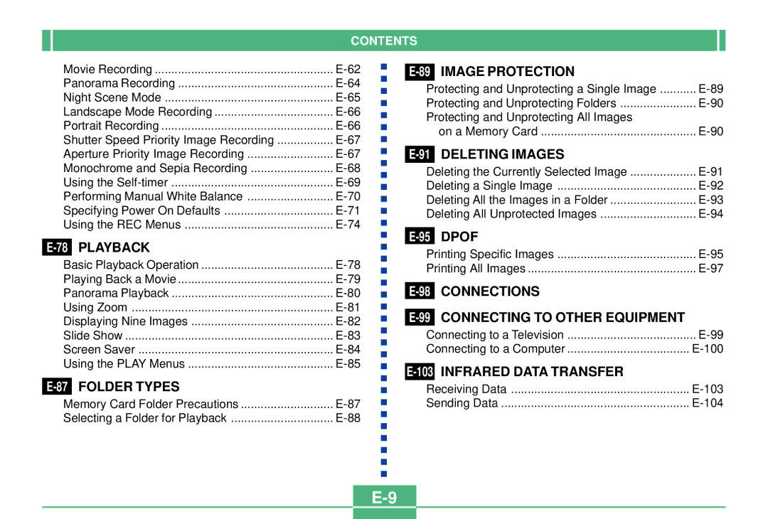 Casio QV-3000EX/Ir manual 87FOLDER Types 