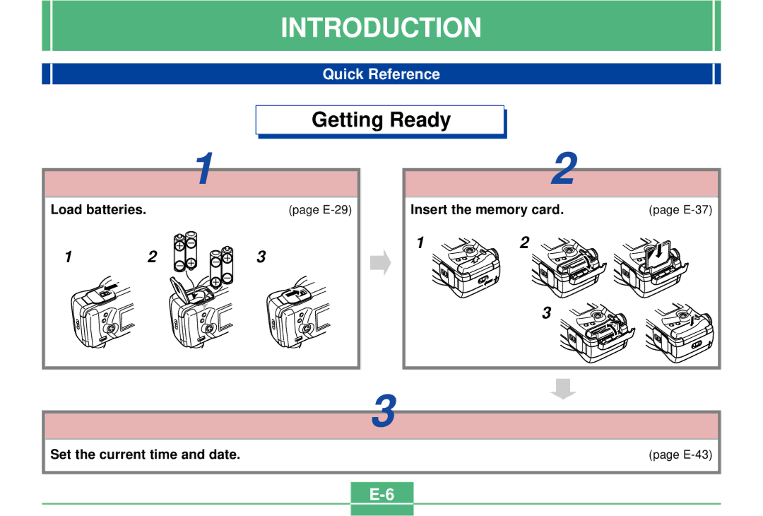 Casio QV-4000 manual Introduction, Quick Reference 