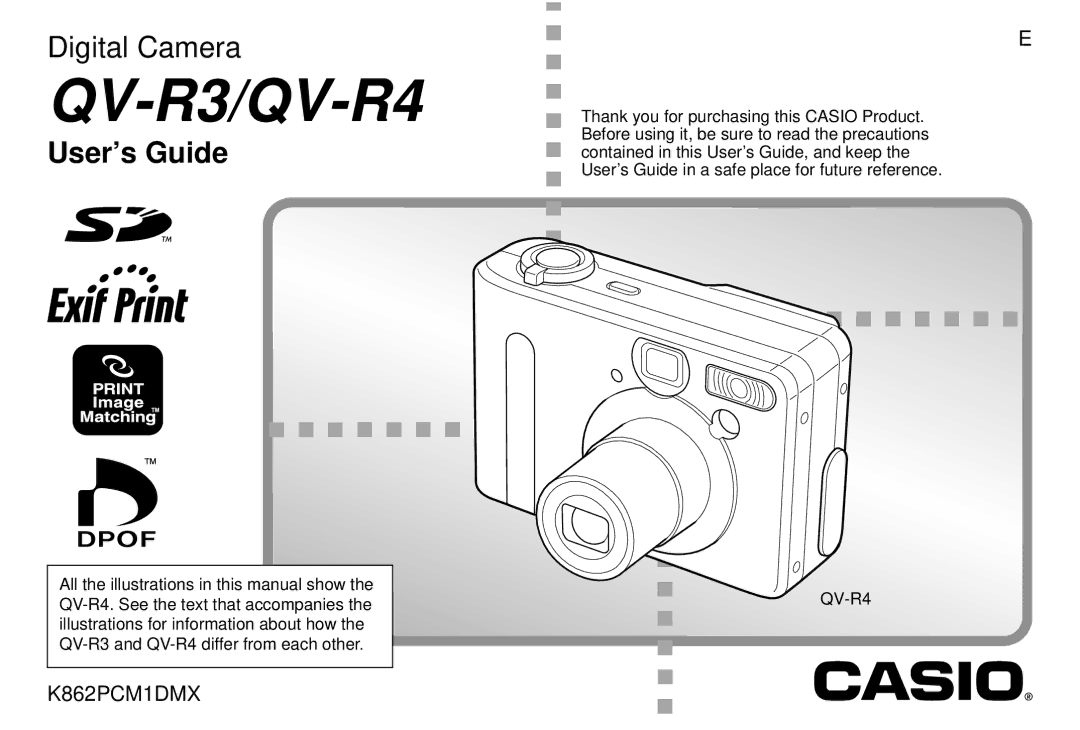 Casio manual QV-R3/QV-R4 