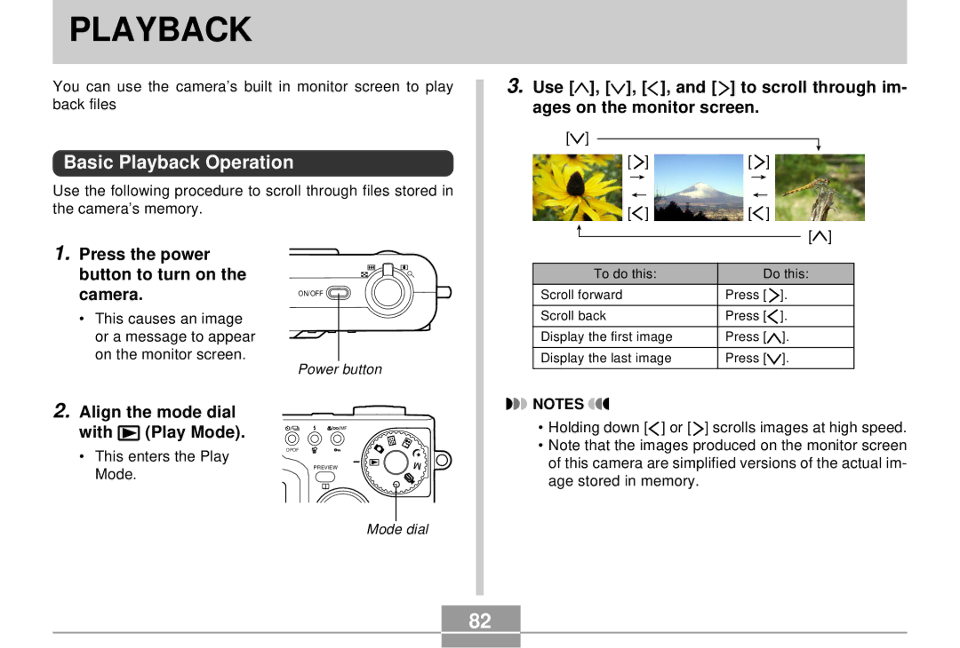 Casio QV-R4 manual Basic Playback Operation 