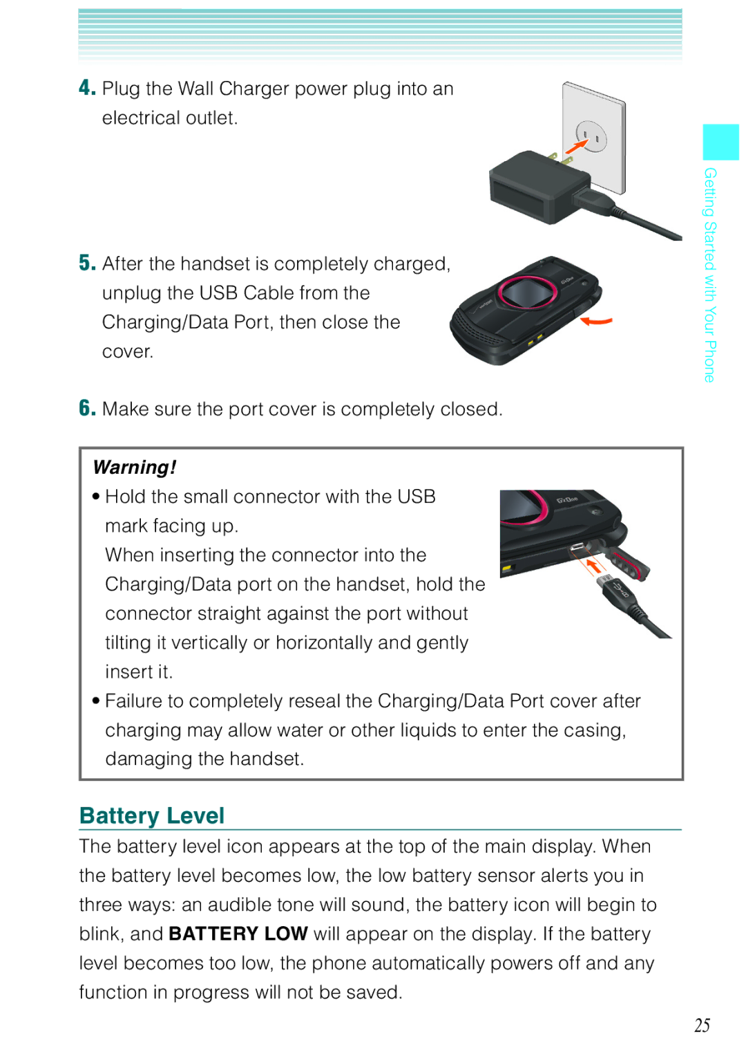 Casio Ravine manual Battery Level 