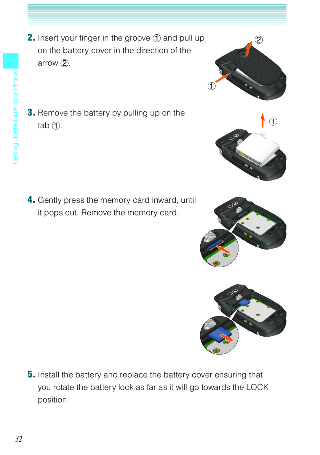 Casio Rock manual Getting Started with Your Phone 