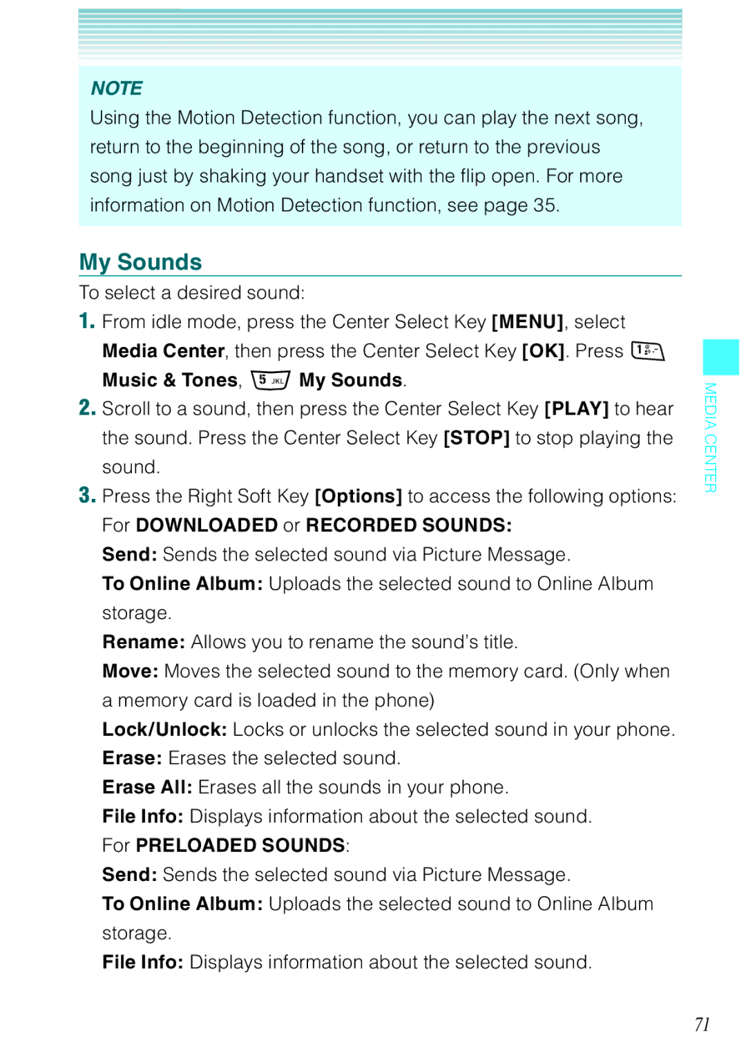 Casio Rock manual Music & Tones My Sounds 