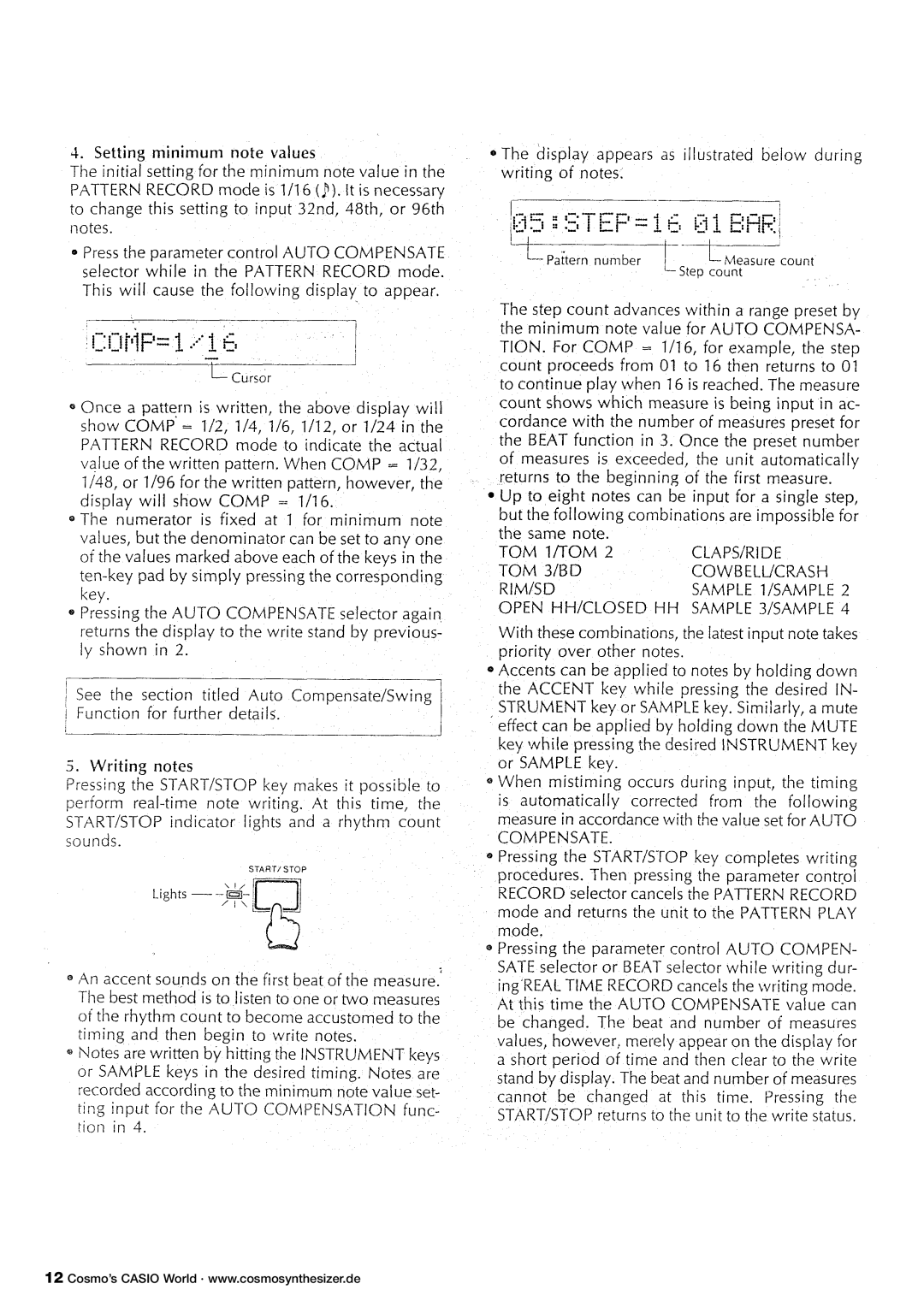 Casio RZ-1 manual 