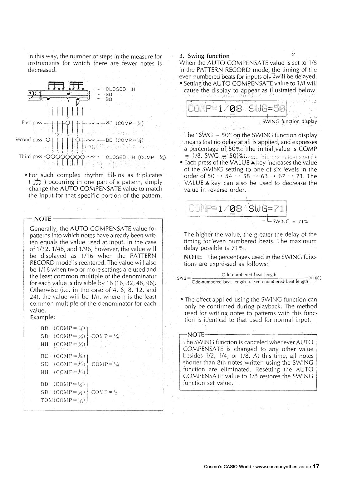 Casio RZ-1 manual 