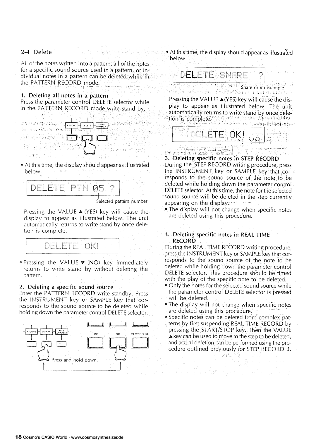 Casio RZ-1 manual 