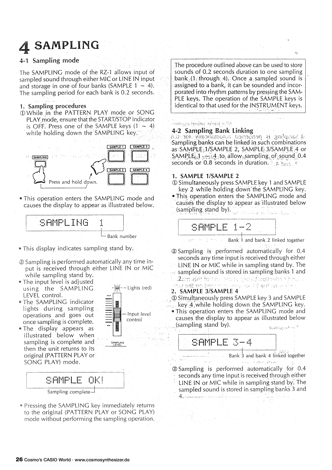 Casio RZ-1 manual 