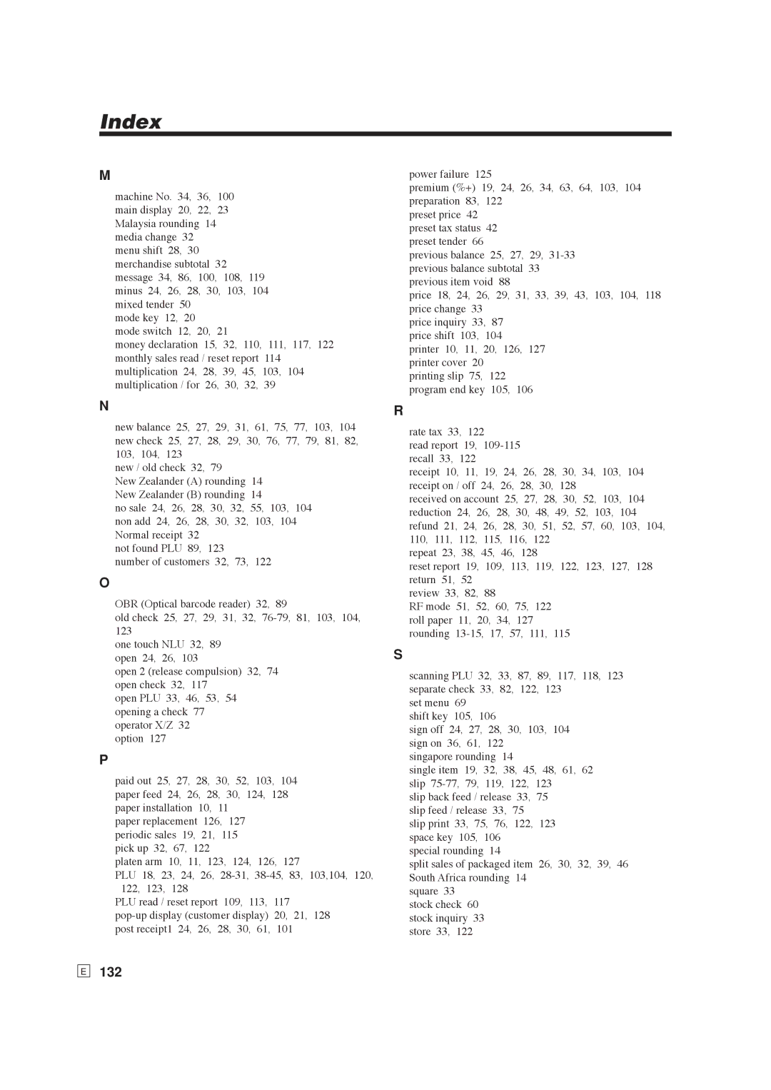 Casio SE-S6000, SE-C6000 user manual 132 