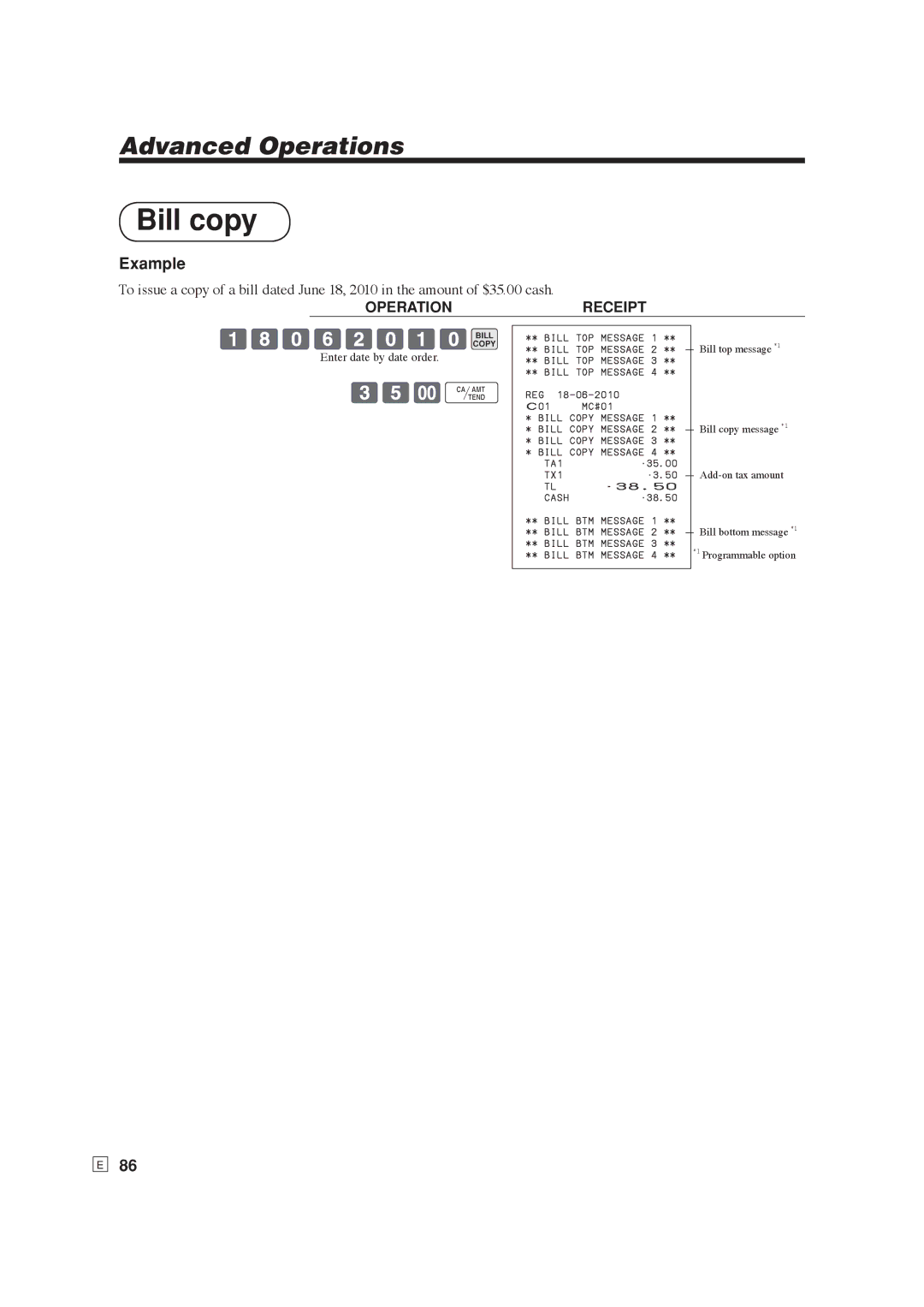 Casio SE-S6000, SE-C6000 user manual Bill copy, 18062010BILL, 35-F 