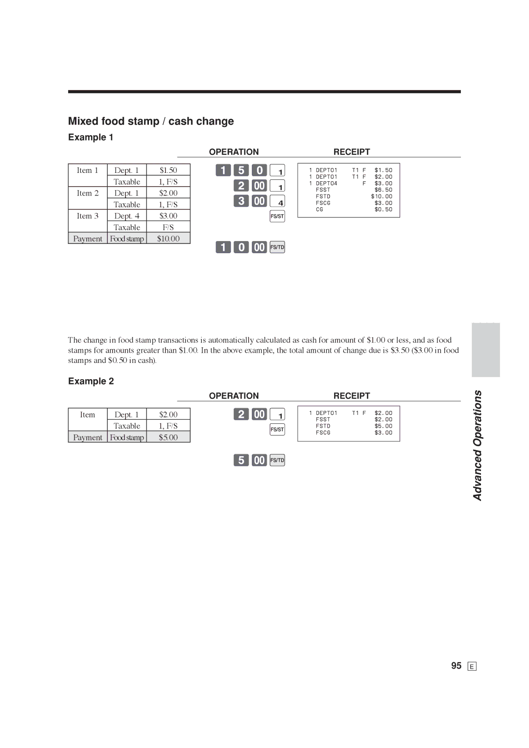 Casio SE-C6000, SE-S6000 user manual Dept $1.50 