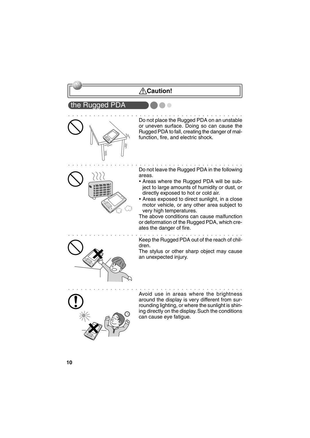 Casio Stylus manual Rugged PDA 