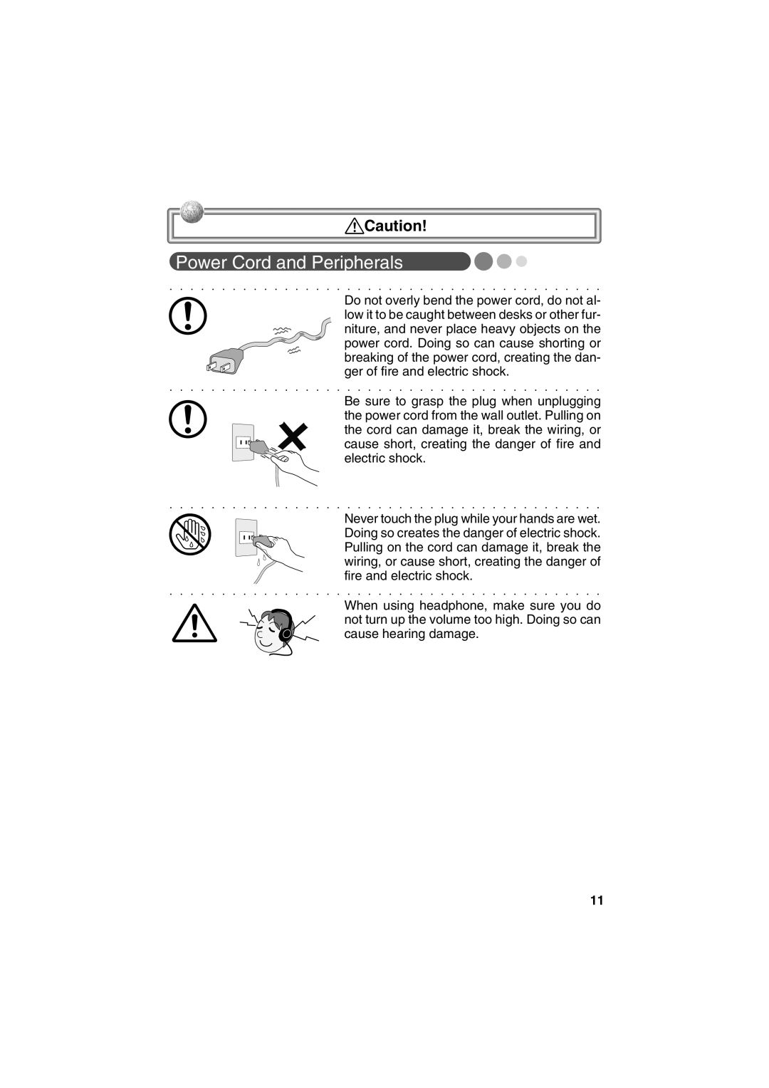 Casio Stylus manual Power Cord and Peripherals 