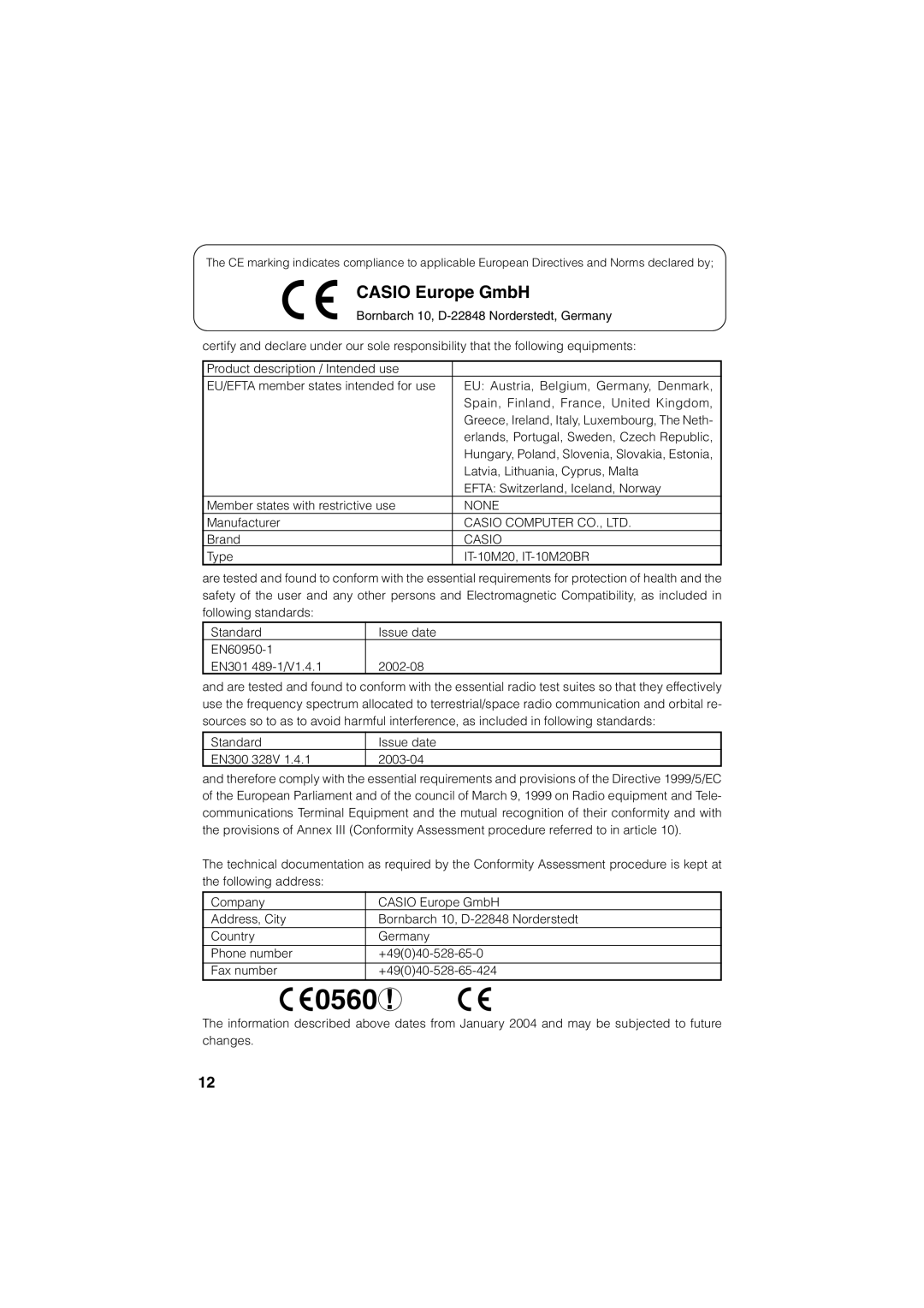 Casio Stylus manual 0560 