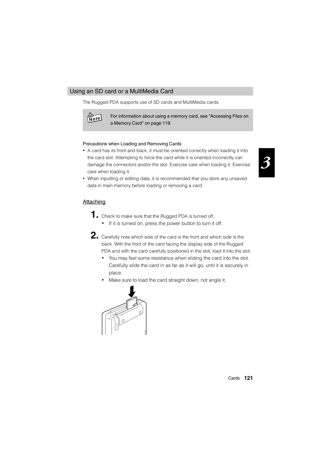 Casio Stylus manual Using an SD card or a MultiMedia Card 