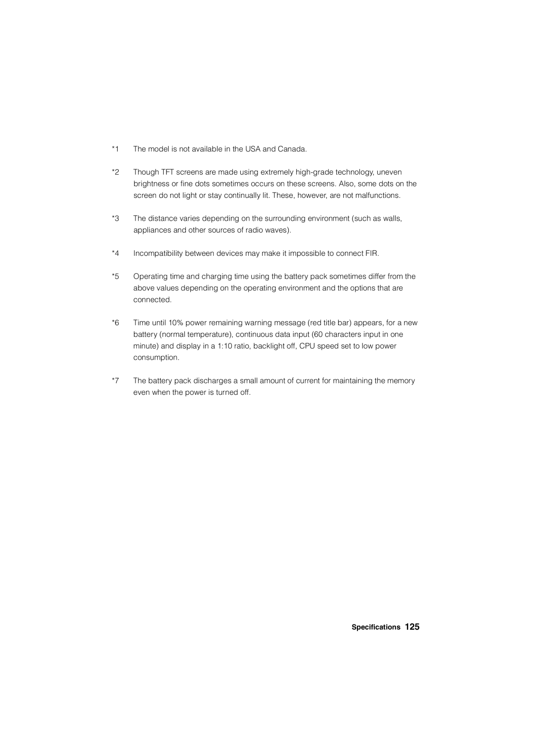 Casio Stylus manual Specifications 