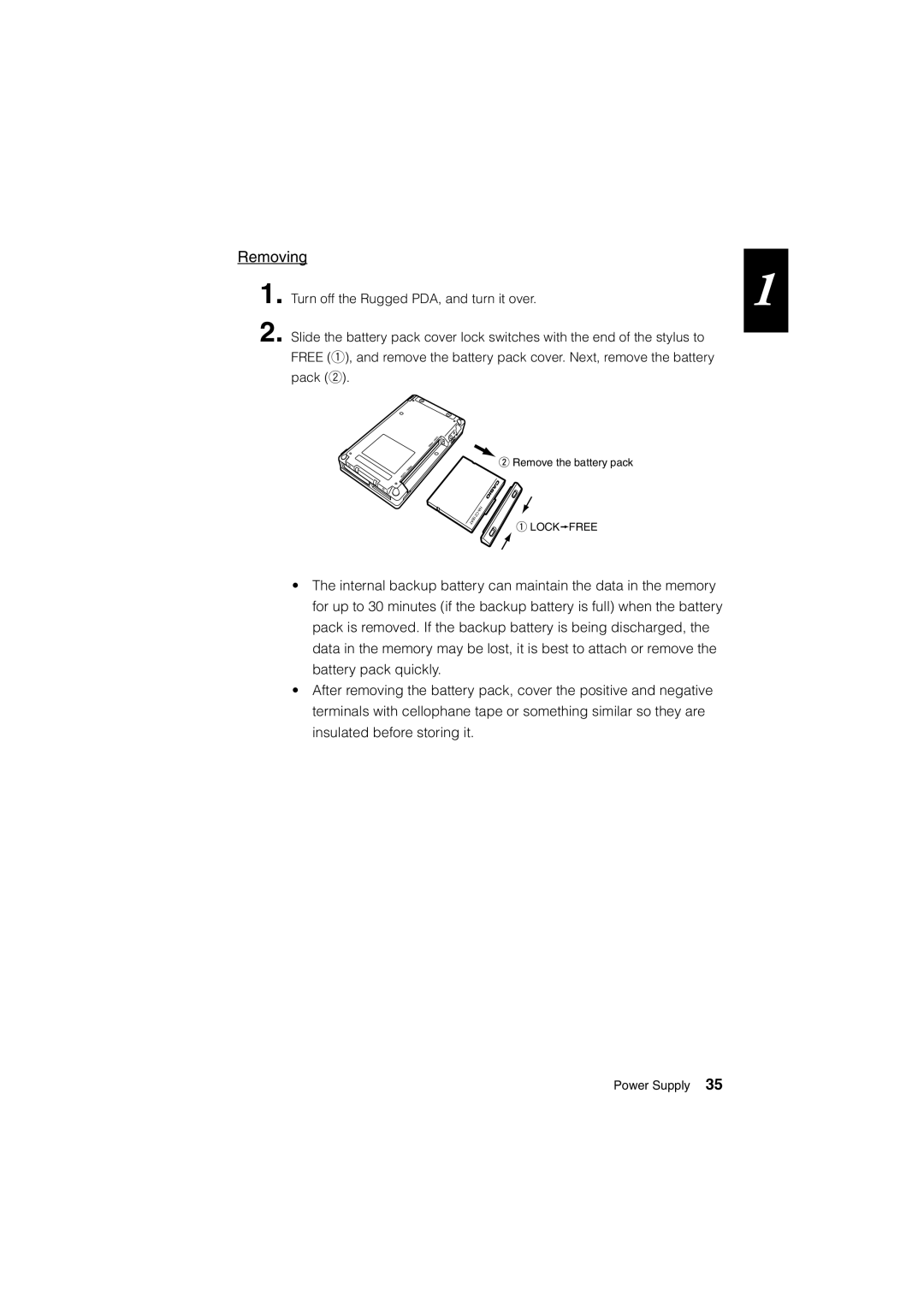 Casio Stylus manual Removing 