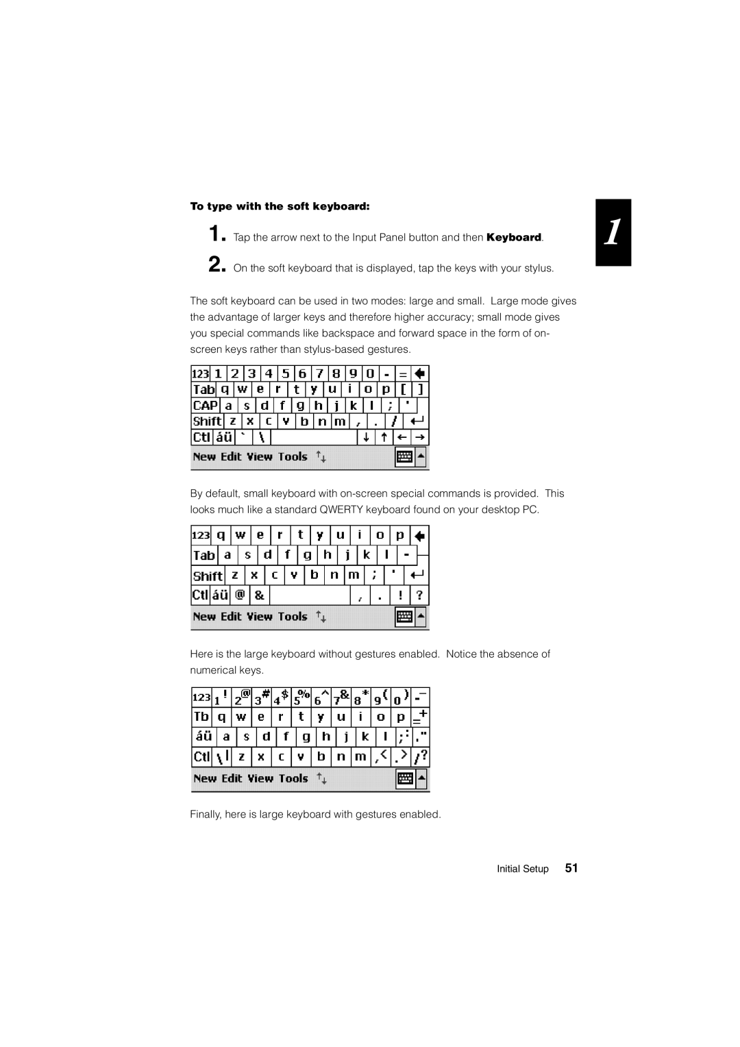 Casio Stylus manual To type with the soft keyboard 