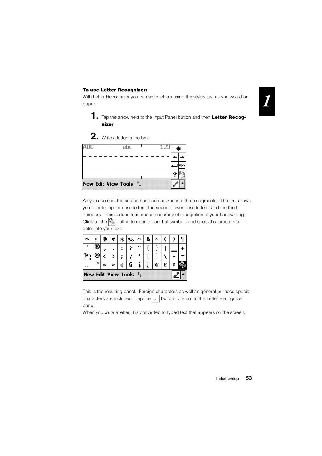 Casio Stylus manual To use Letter Recognizer 