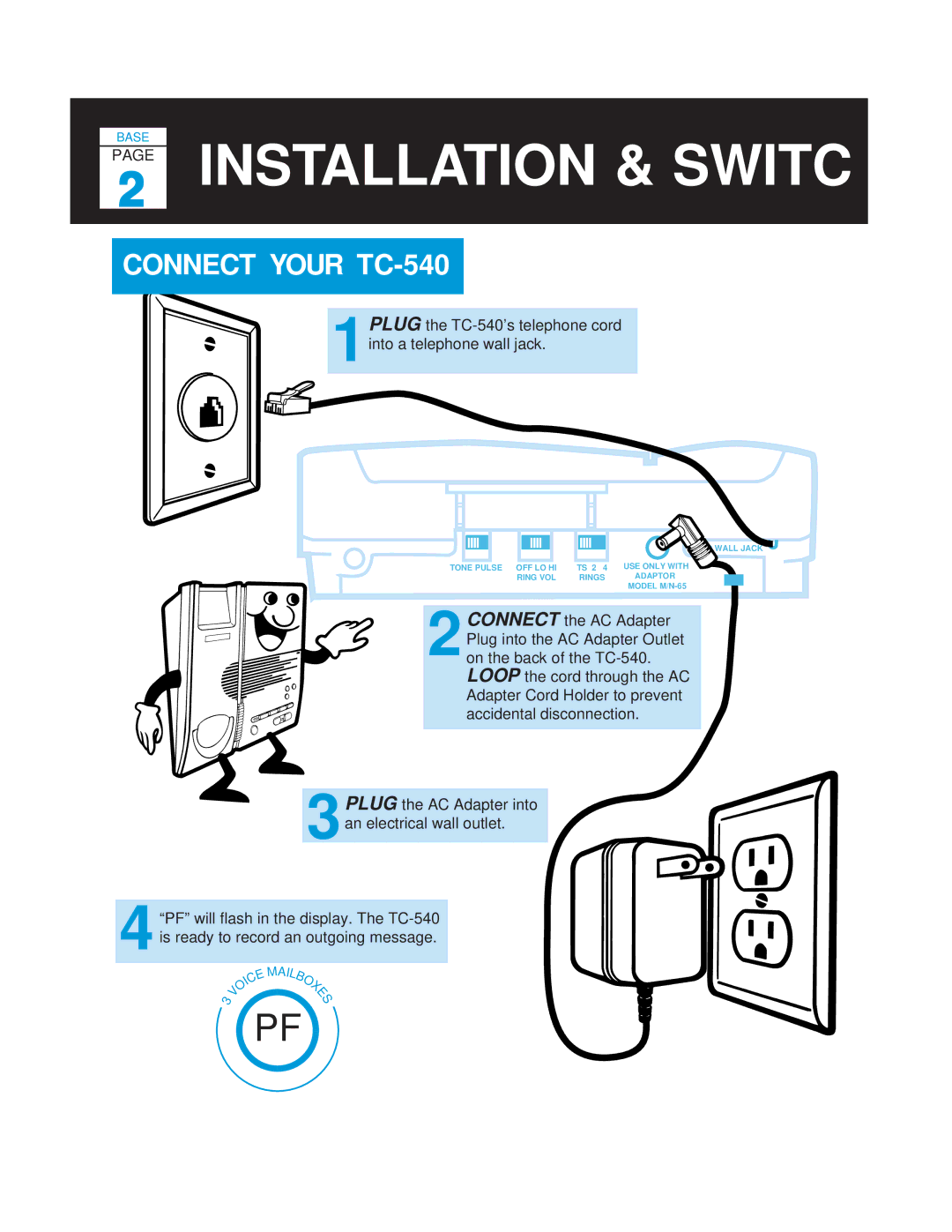 Casio manual Installation & Switc, Connect Your TC-540 