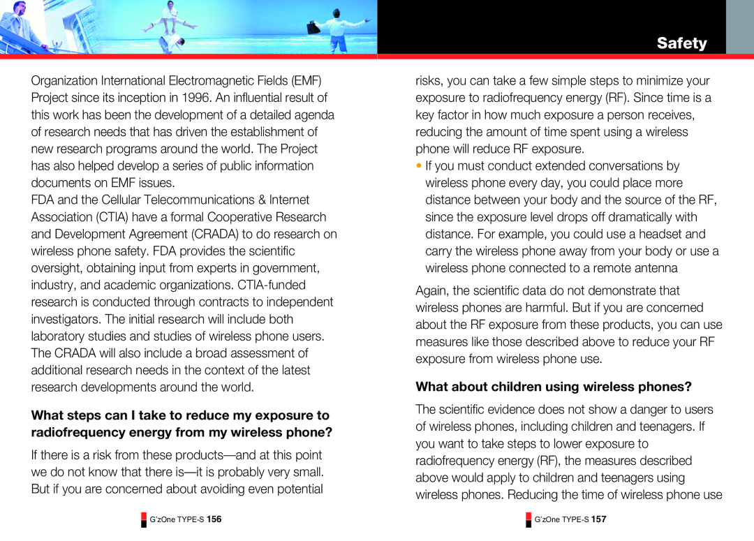 Casio TYPE-S 177, TYPE-S 179, TYPE-S 174, TYPE-S 176, TYPE-S 170, TYPE-S 169 manual What about children using wireless phones? 