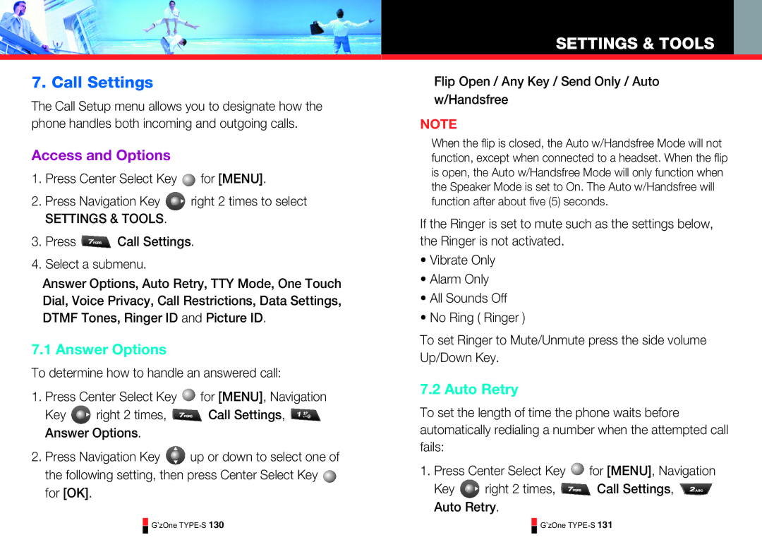 Casio TYPE-S 168, TYPE-S 179, TYPE-S 174, TYPE-S 176 manual Call Settings, Access and Options, Answer Options, Auto Retry 