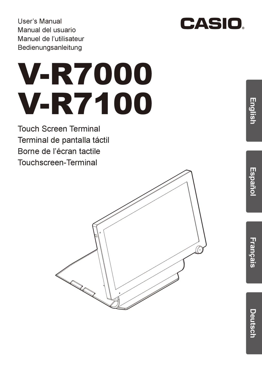 Casio V-R7000 user manual R7000 V-R7100 