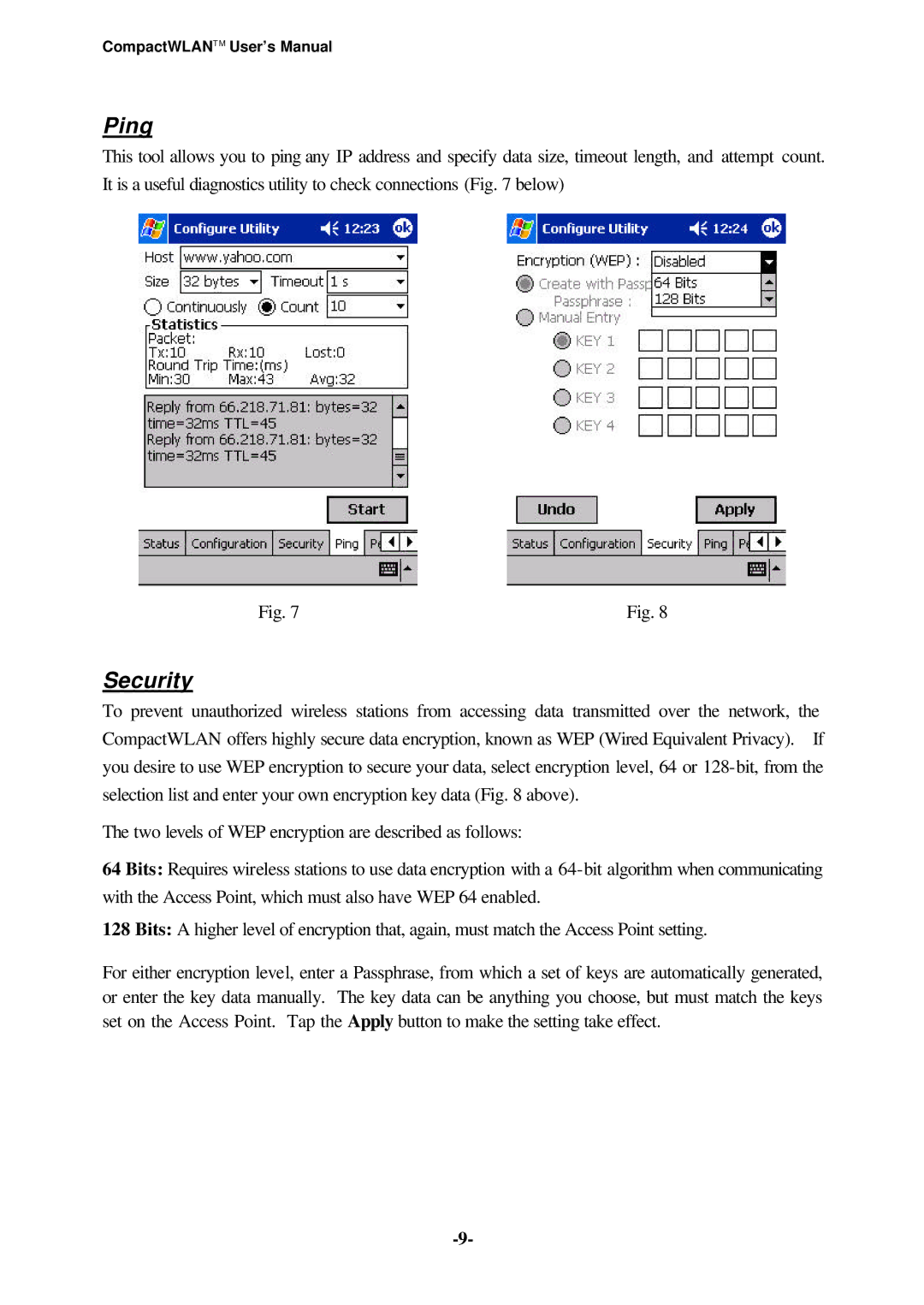 Casio Version 3.20 user manual Ping 