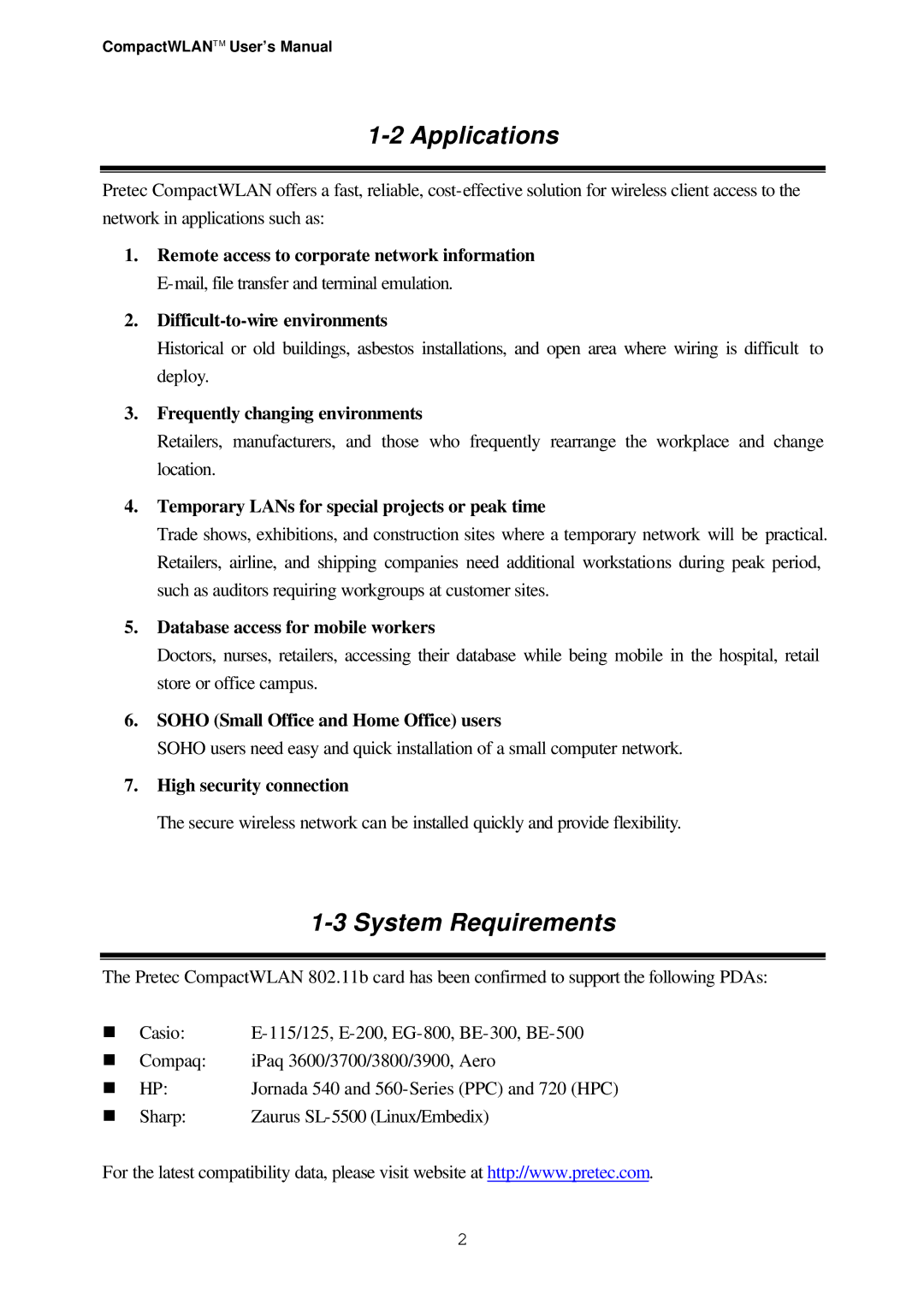 Casio Version 3.20 user manual Applications, System Requirements 