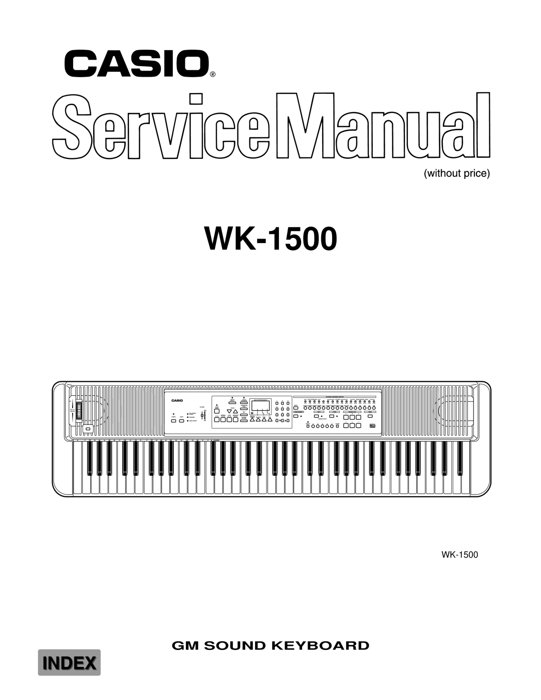 Casio WK-1500 manual 