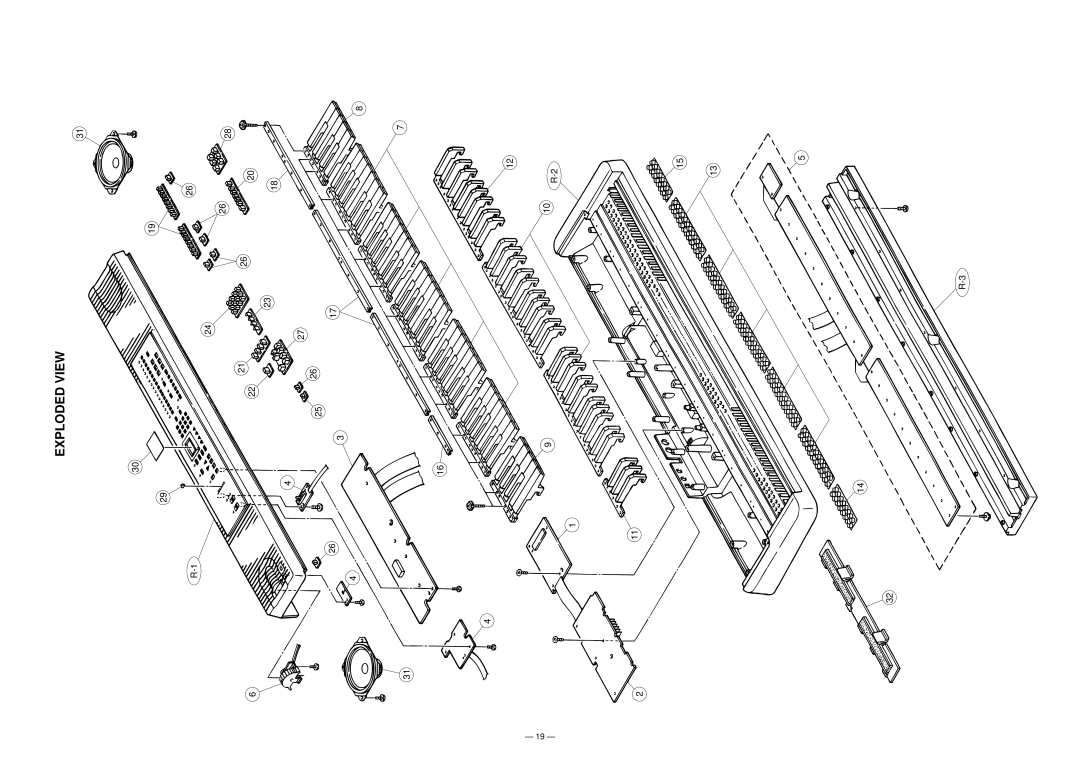 Casio WK-1500 manual Exploded View 