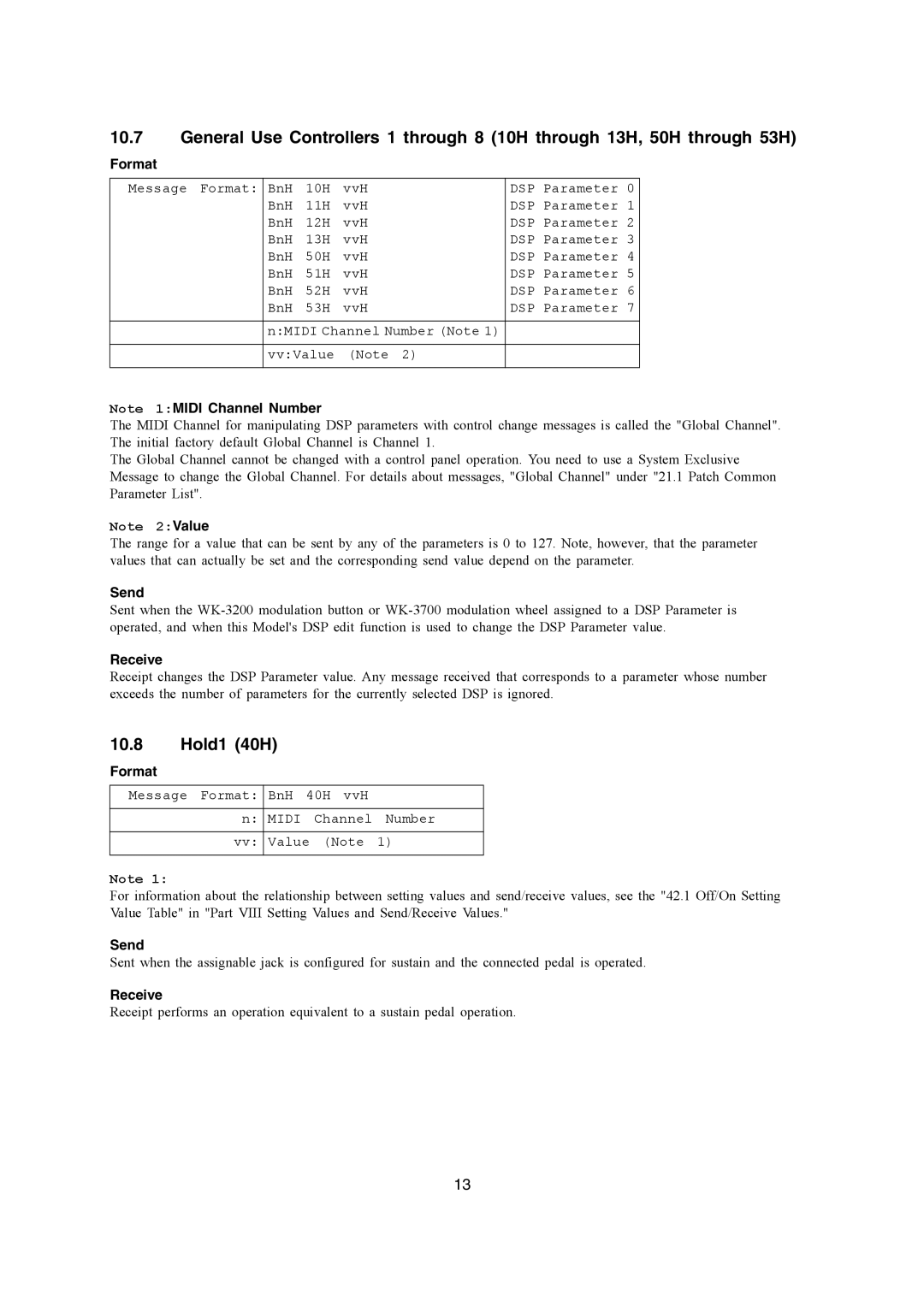 Casio CTK-900, WK-3200, WK-3700 manual Hold1 40H 