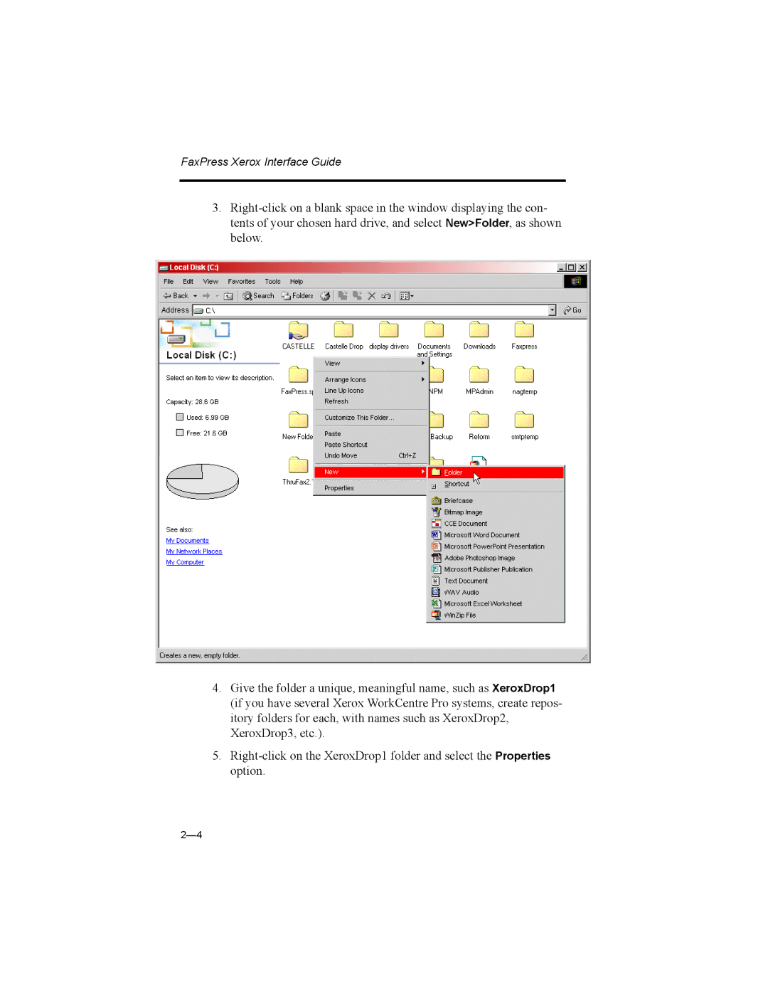 Castelle 61-1273-001 manual FaxPress Xerox Interface Guide 