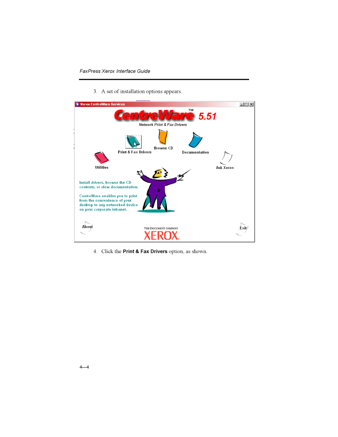 Castelle 61-1273-001 manual FaxPress Xerox Interface Guide 