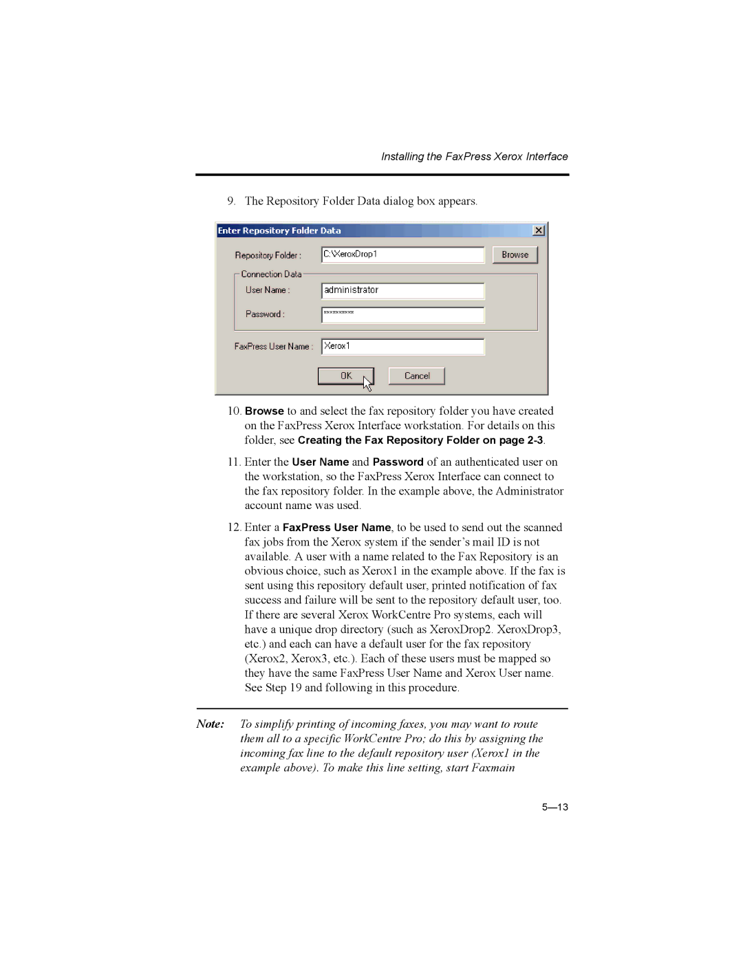 Castelle 61-1273-001 manual Installing the FaxPress Xerox Interface 