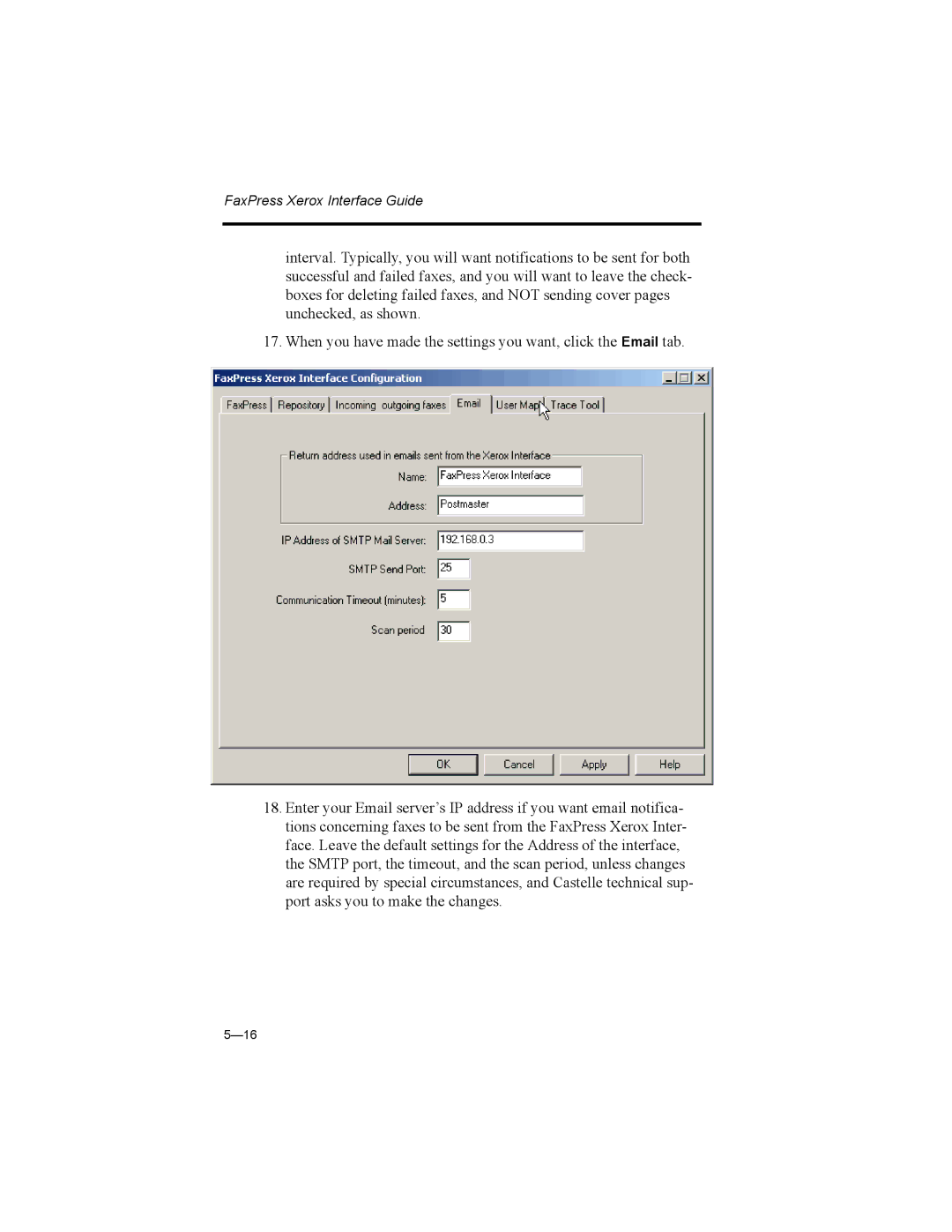 Castelle 61-1273-001 manual FaxPress Xerox Interface Guide 