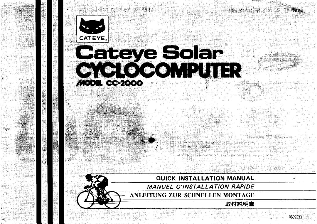 Cateye CC-2000 manual 