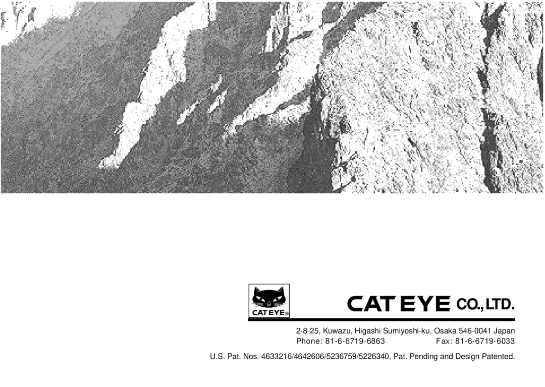 Cateye CC-AT100 manual 