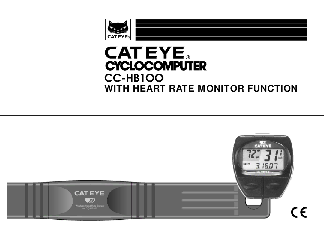 Cateye CC-HB100 manual CC-HB1OO 