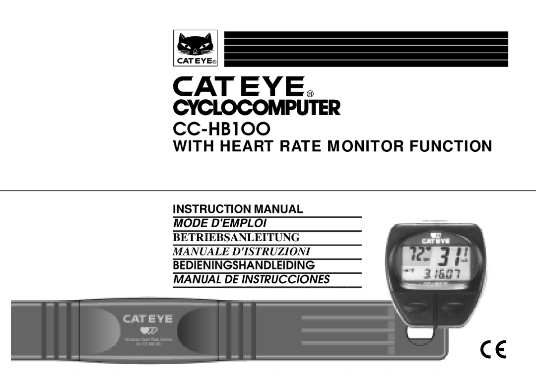 Cateye CC-HB1OO instruction manual 