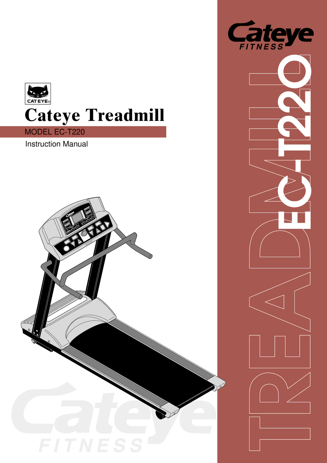 Cateye EC-T220 instruction manual TREADMILLEC-T22O 