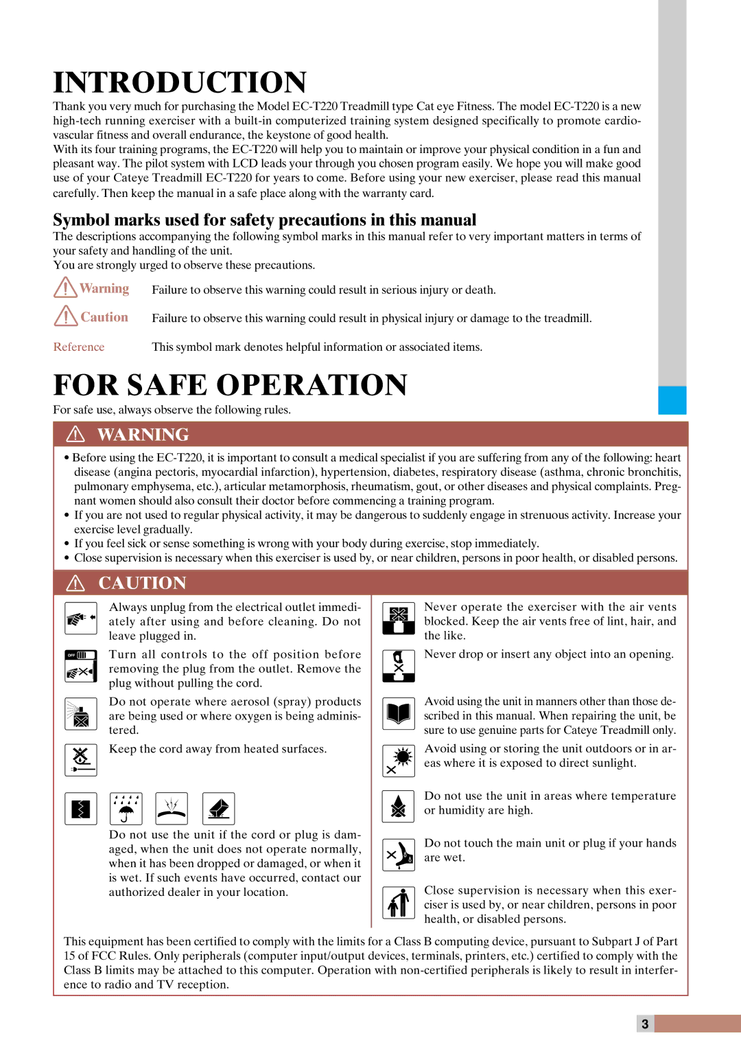 Cateye EC-T220 instruction manual Introduction 