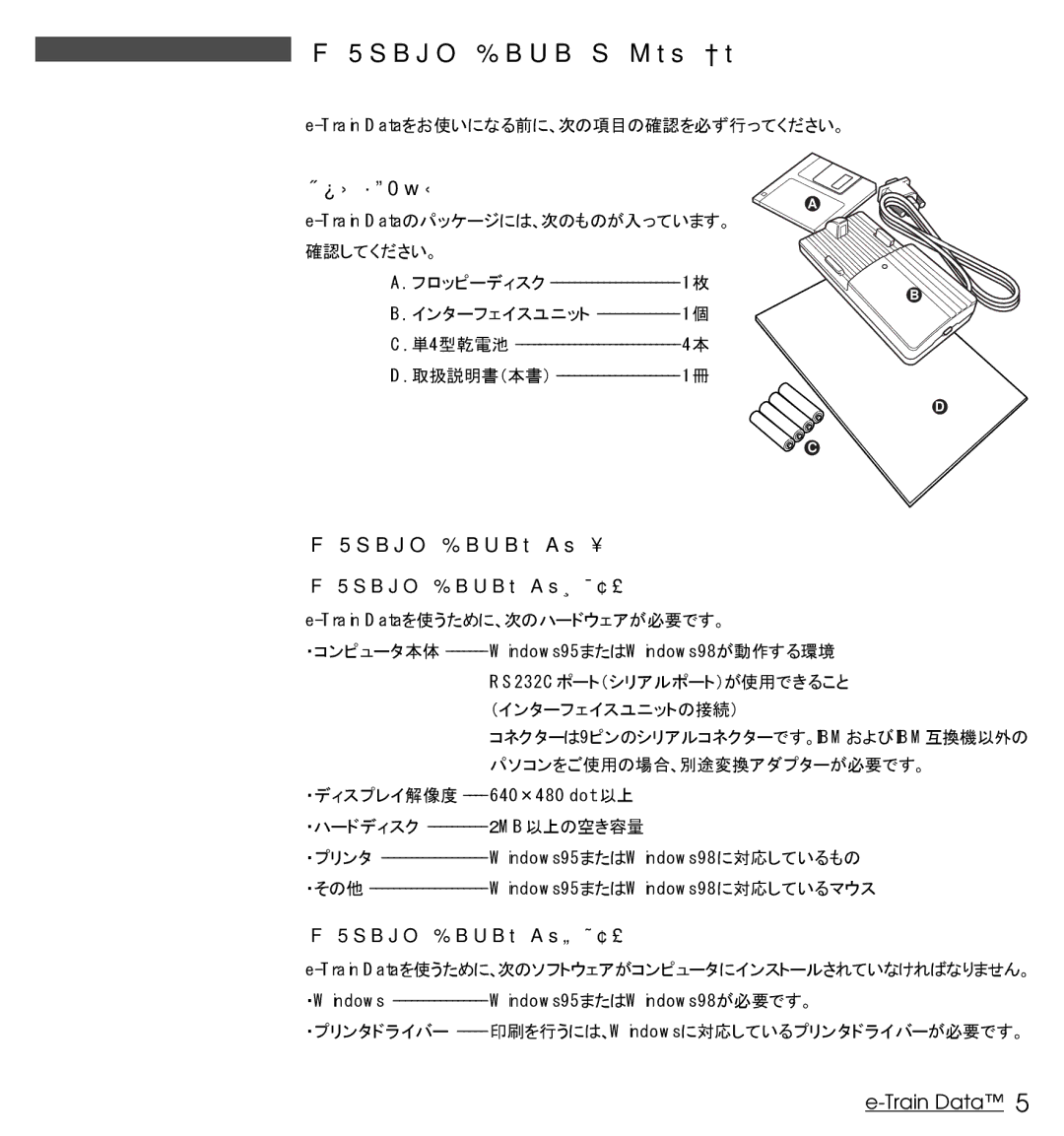 Cateye Heart Rate Computer manual Train Dataをお使いになる前に, パッケージ内容の確認 