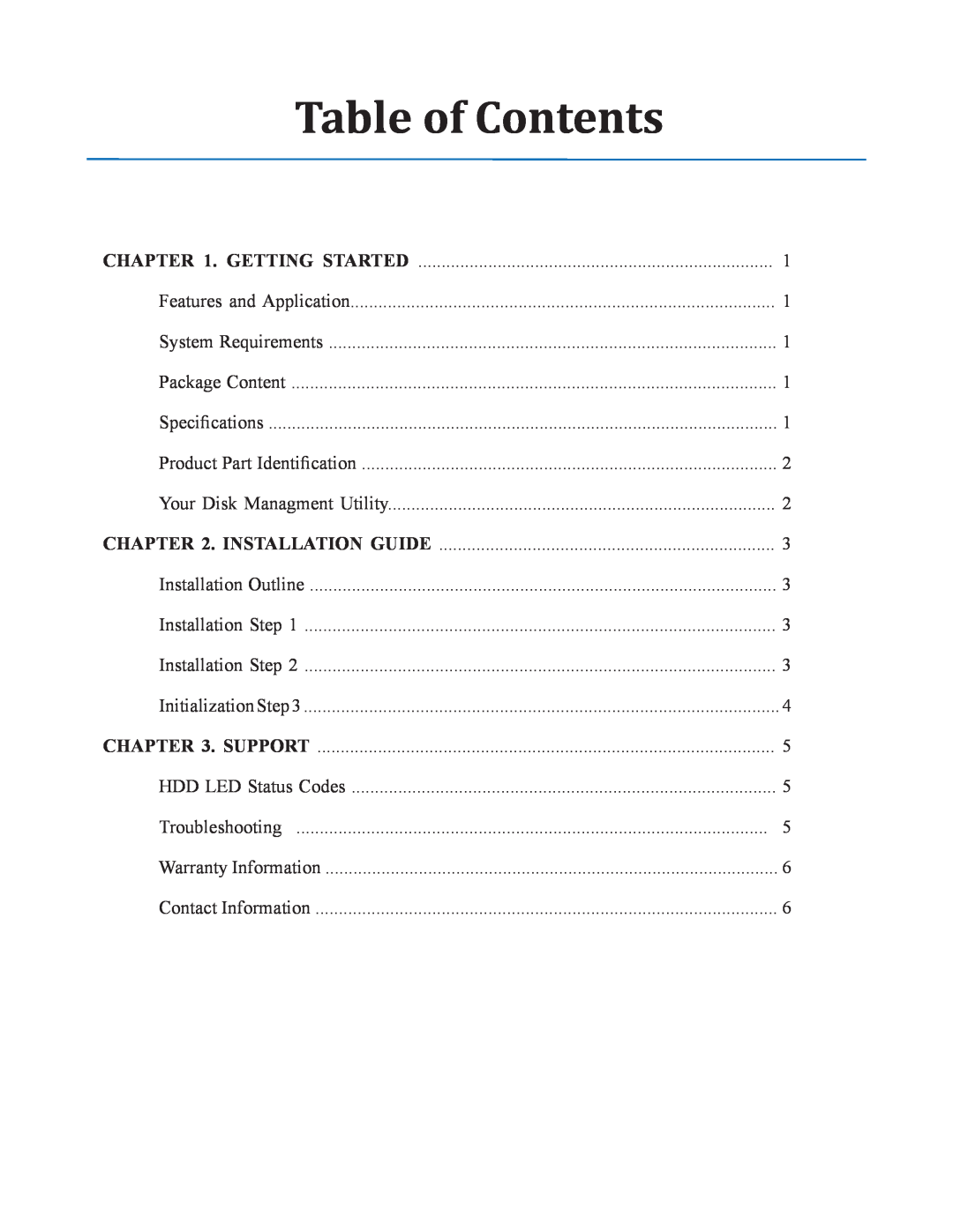 Cavalry Storage CABD2B instruction manual Table of Contents 